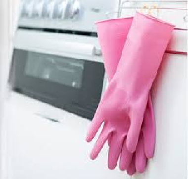 Găng tay cao su rửa bát có móc treo 명진 걸이형 중(분)